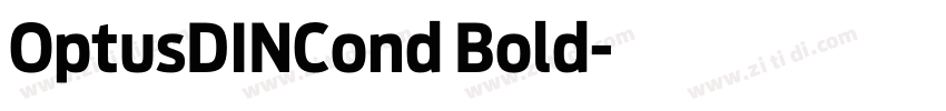 OptusDINCond Bold字体转换
